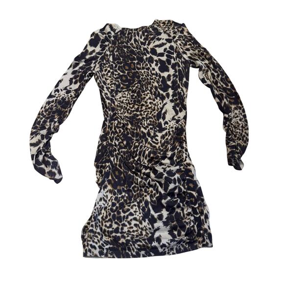 Y2K Victoria’s Secret Moda International Medium Brown animal print Sweater Dress - Picture 3 of 5